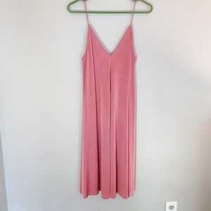 Zara pink slip dress